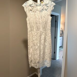 White lace dress